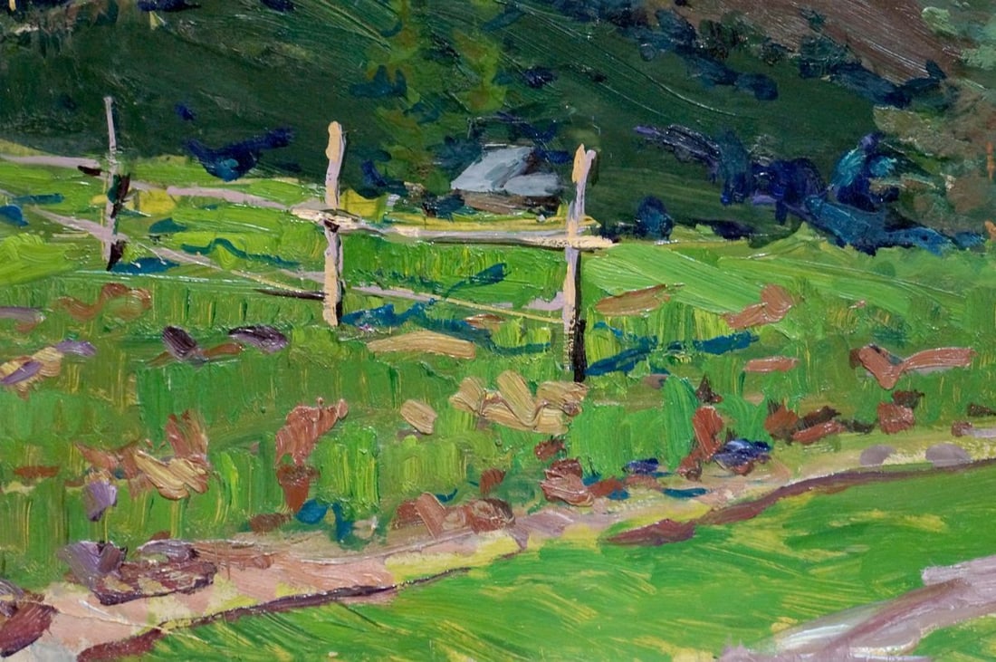 Oil painting Road to the mountains Fomin Anatoly Nikiforovich - 2
