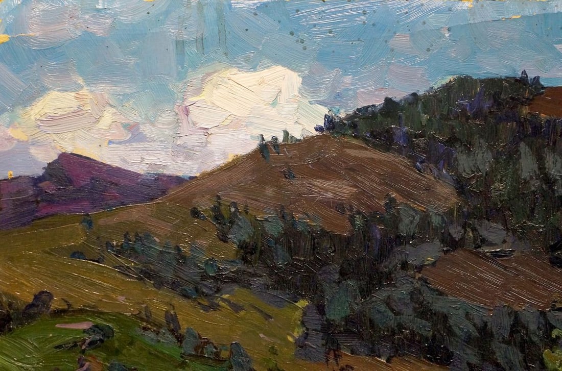 Oil painting Road to the mountains Fomin Anatoly Nikiforovich - 3