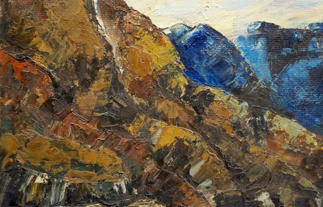 Oil painting Mountain landscape Singalevich - 2