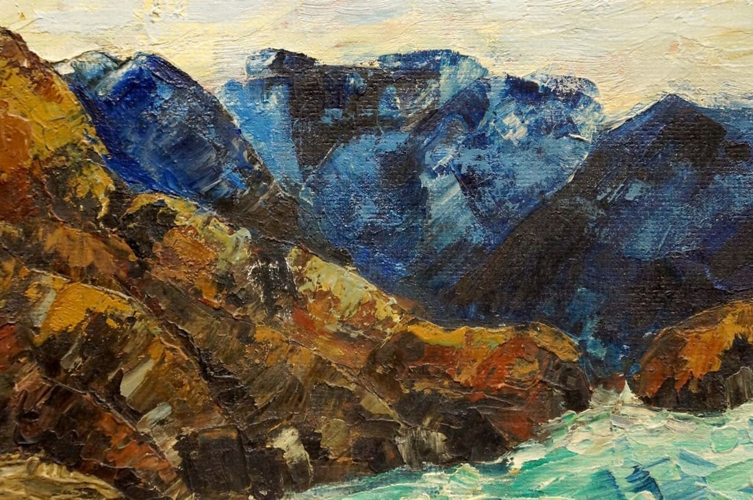 Oil painting Mountain landscape Singalevich - 3