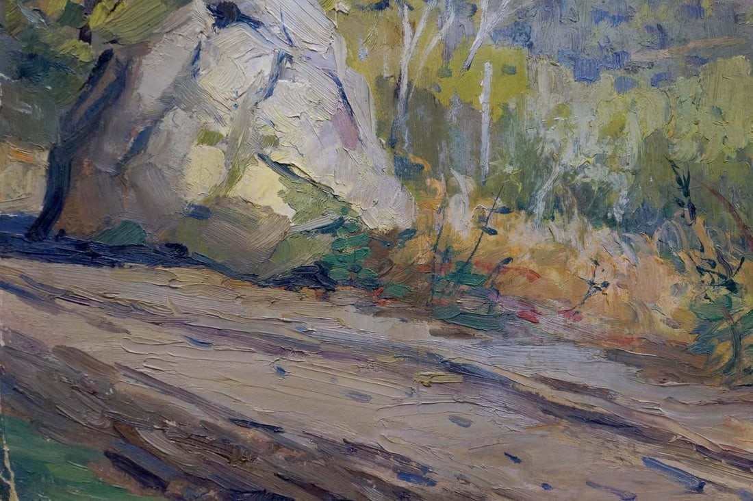 Oil painting Mountains landscape Egorov Boris Kuzmich - 2