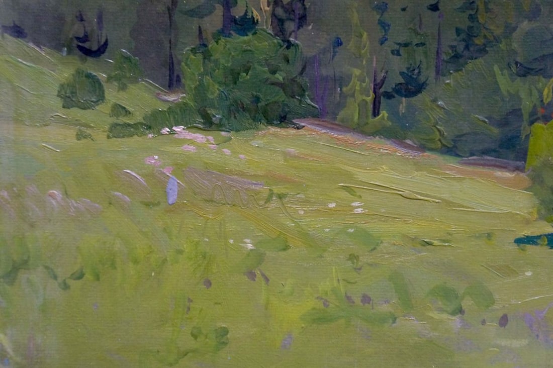Oil painting Mountain landscape Fomin Anatoly Nikiforovich - 2