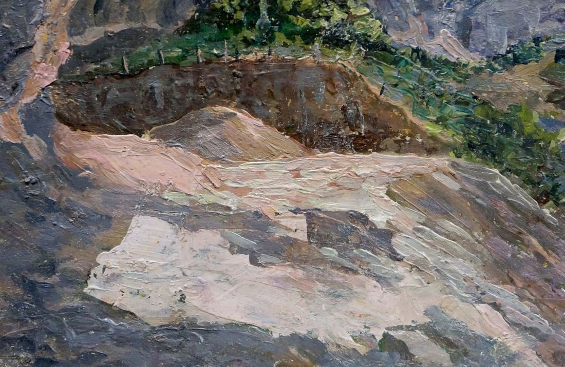 Oil painting Mountain canyon Elena Varnavovna Nagaevskaya - 2