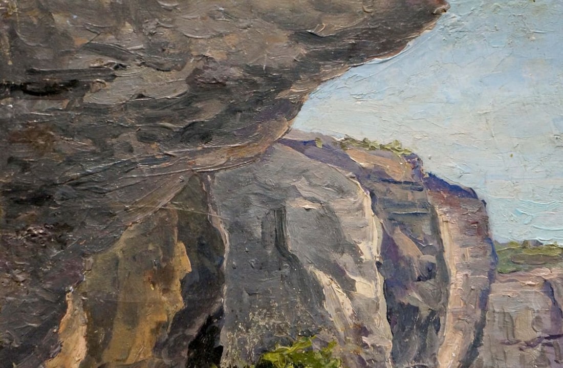 Oil painting Mountain canyon Elena Varnavovna Nagaevskaya - 3