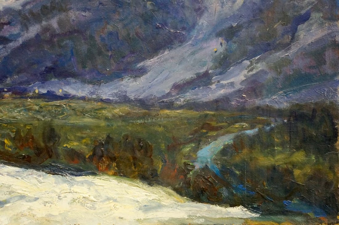 Oil painting Mountain landscape Shakhriy A. A. - 5