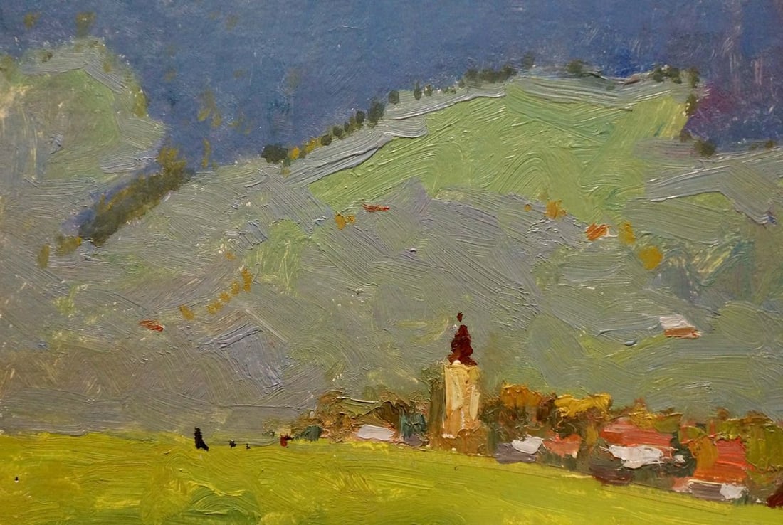 Oil painting Mountain landscape Sevastyanov Viktor Grigorievich - 2