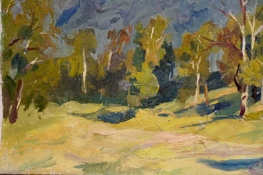 Oil painting Mountain landscape - 2