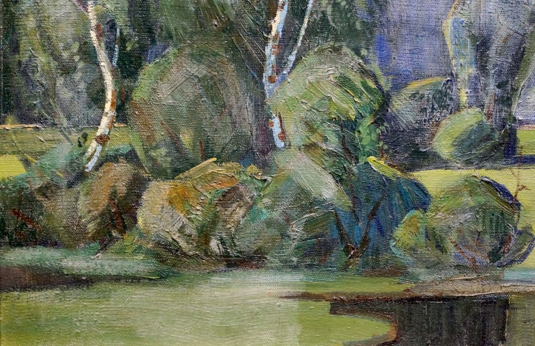 Oil painting Forest landscape - 2