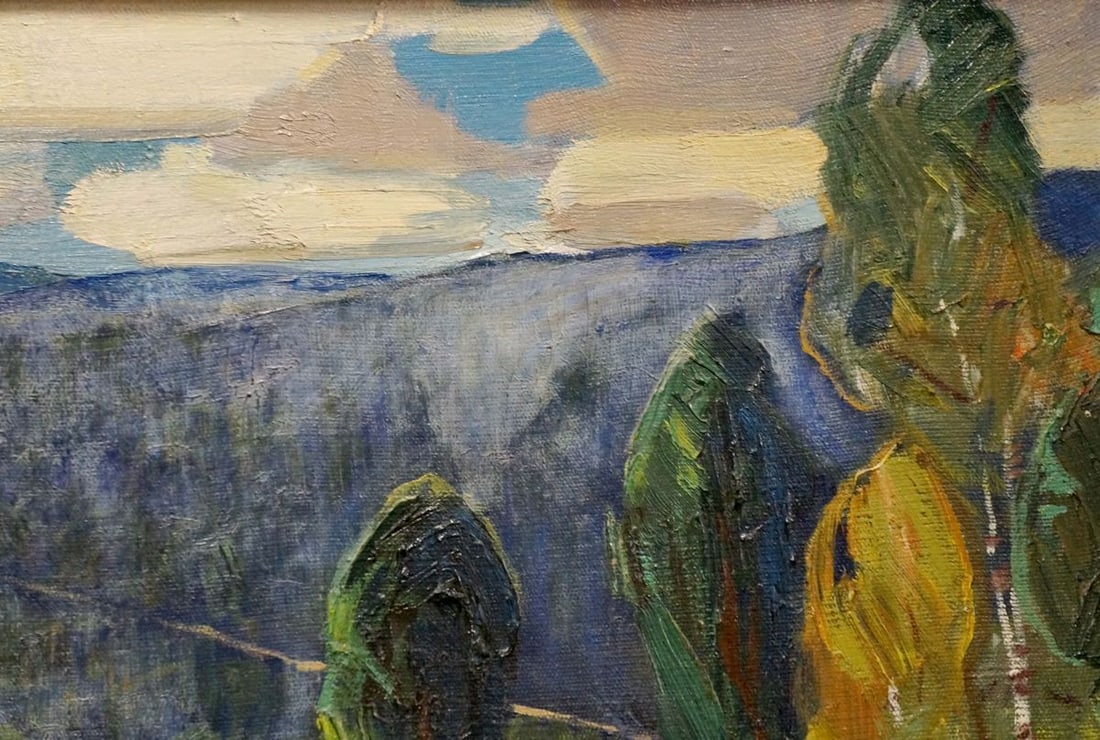 Oil painting Forest landscape - 4