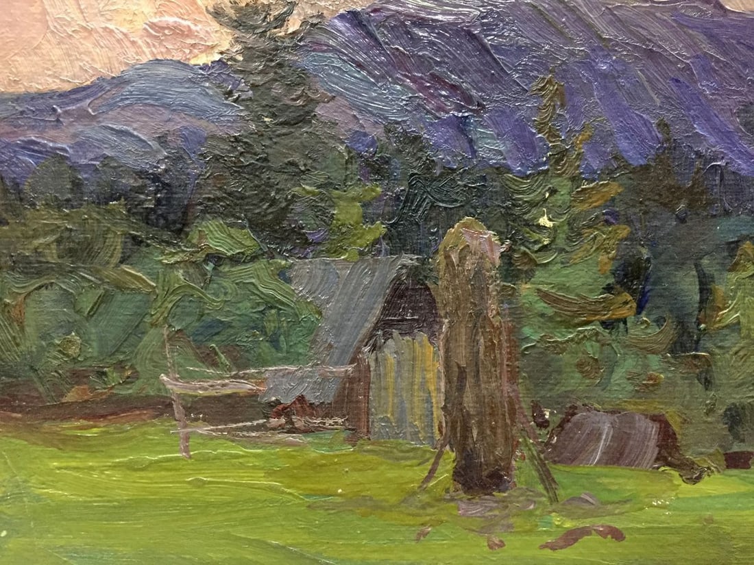 Oil painting Evening landscape Fomin Anatoly Nikiforovich - 3