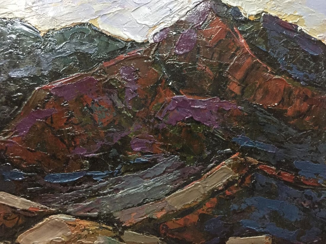 Oil painting Mountain Constantinople Adolf Markovich - 7