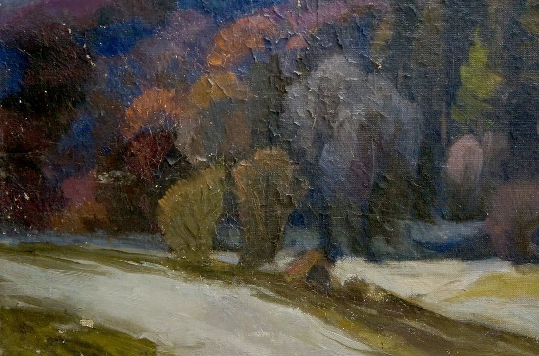 Oil painting Mountain landscape Joseph Mikhailovich Babynets - 2