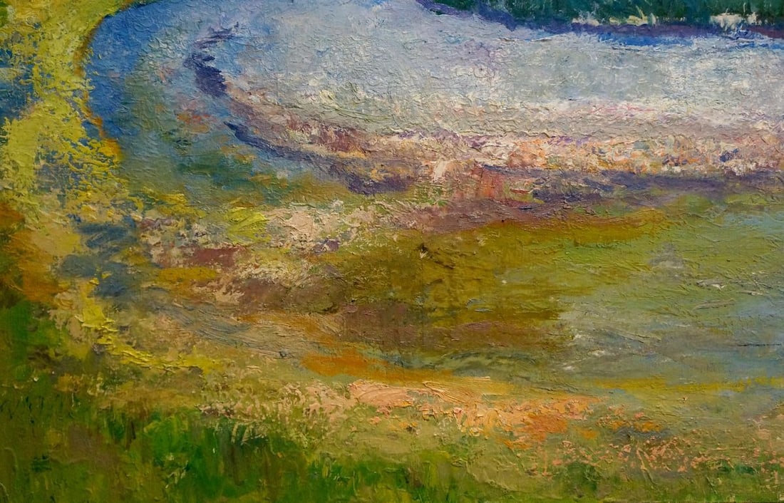 Oil painting Road to the city Mynka Alexander Fedorovich - 2