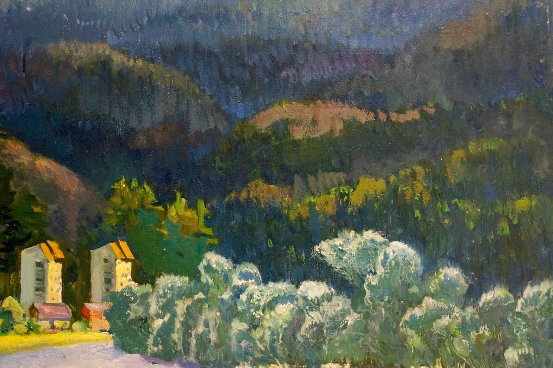 Oil painting Road to the city Mynka Alexander Fedorovich - 4