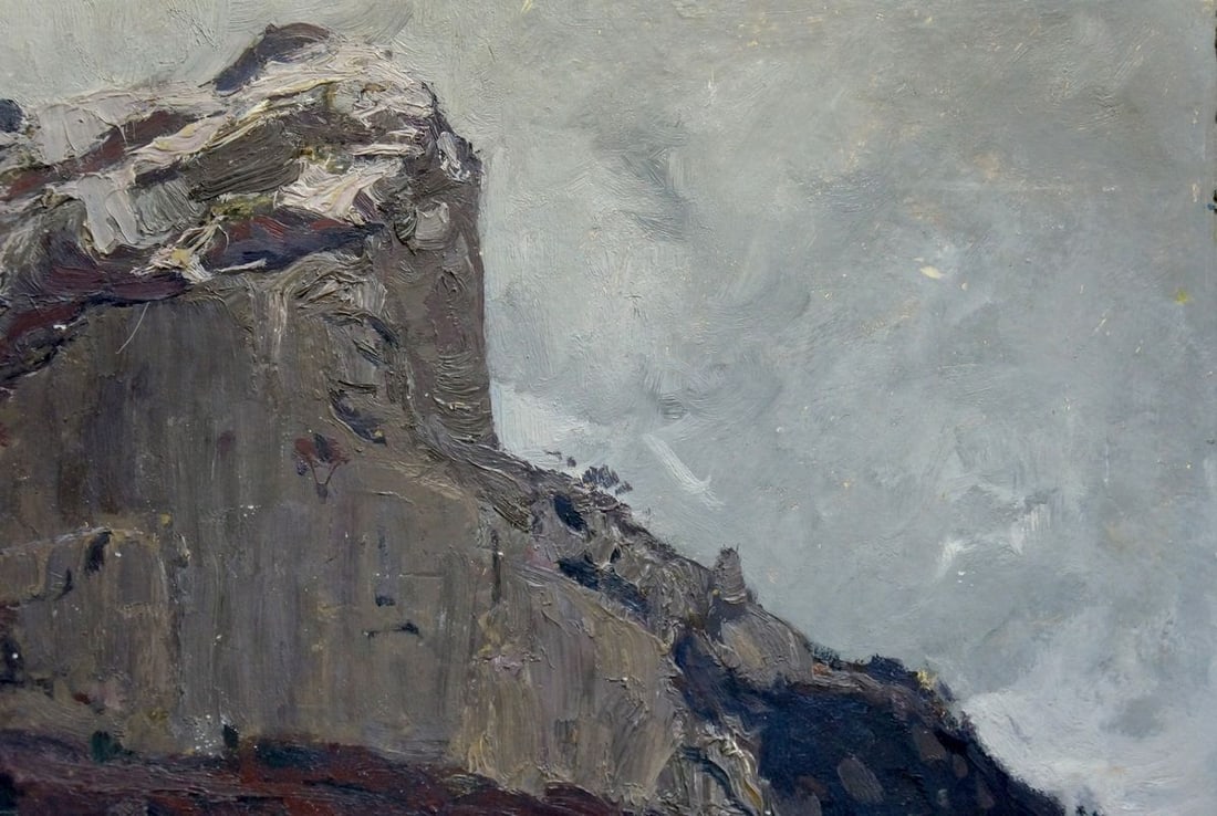 Oil painting Mountain landscape Peter Kuzmich Stolyarenko - 4