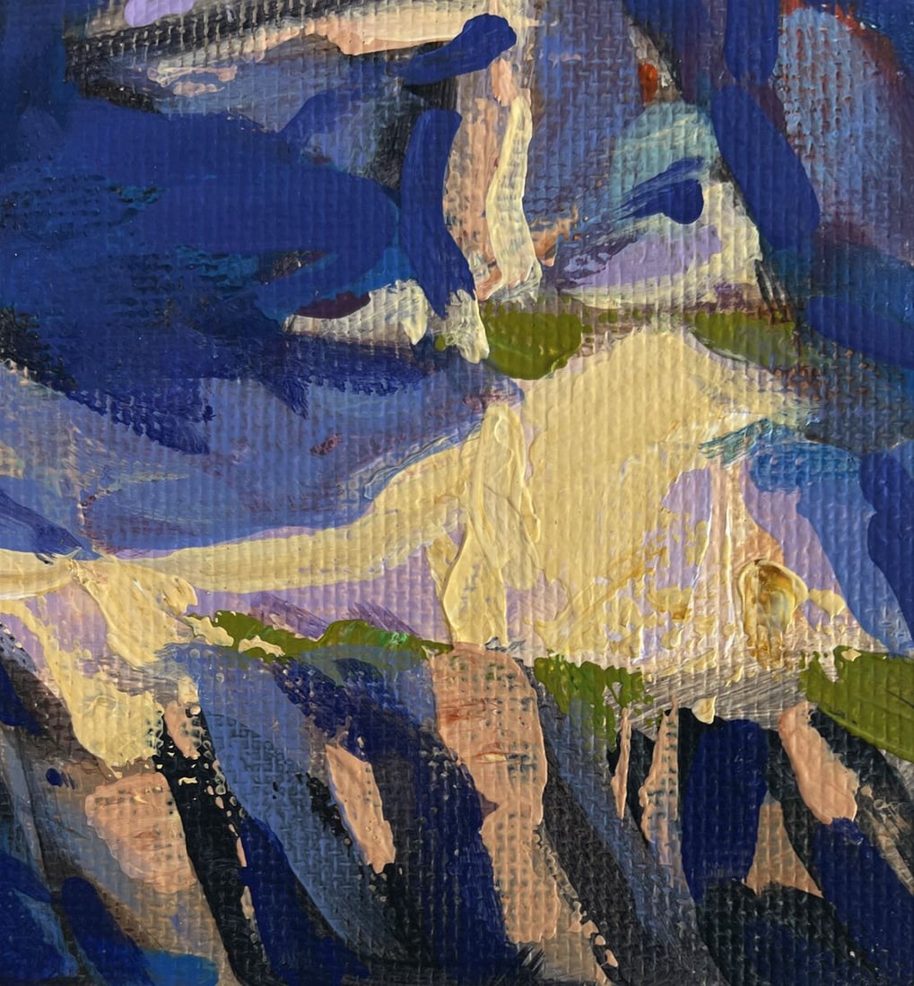 Acrylic painting Walking in the mountains Mykhailo Patskan - 8