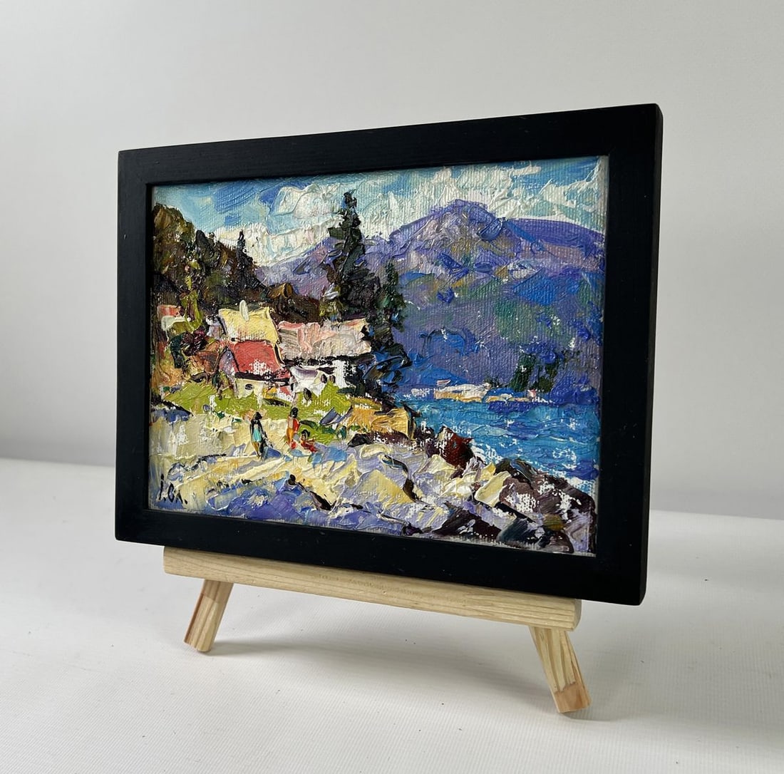 Oil painting Silence in the mountains Alex Kalenyuk - 2