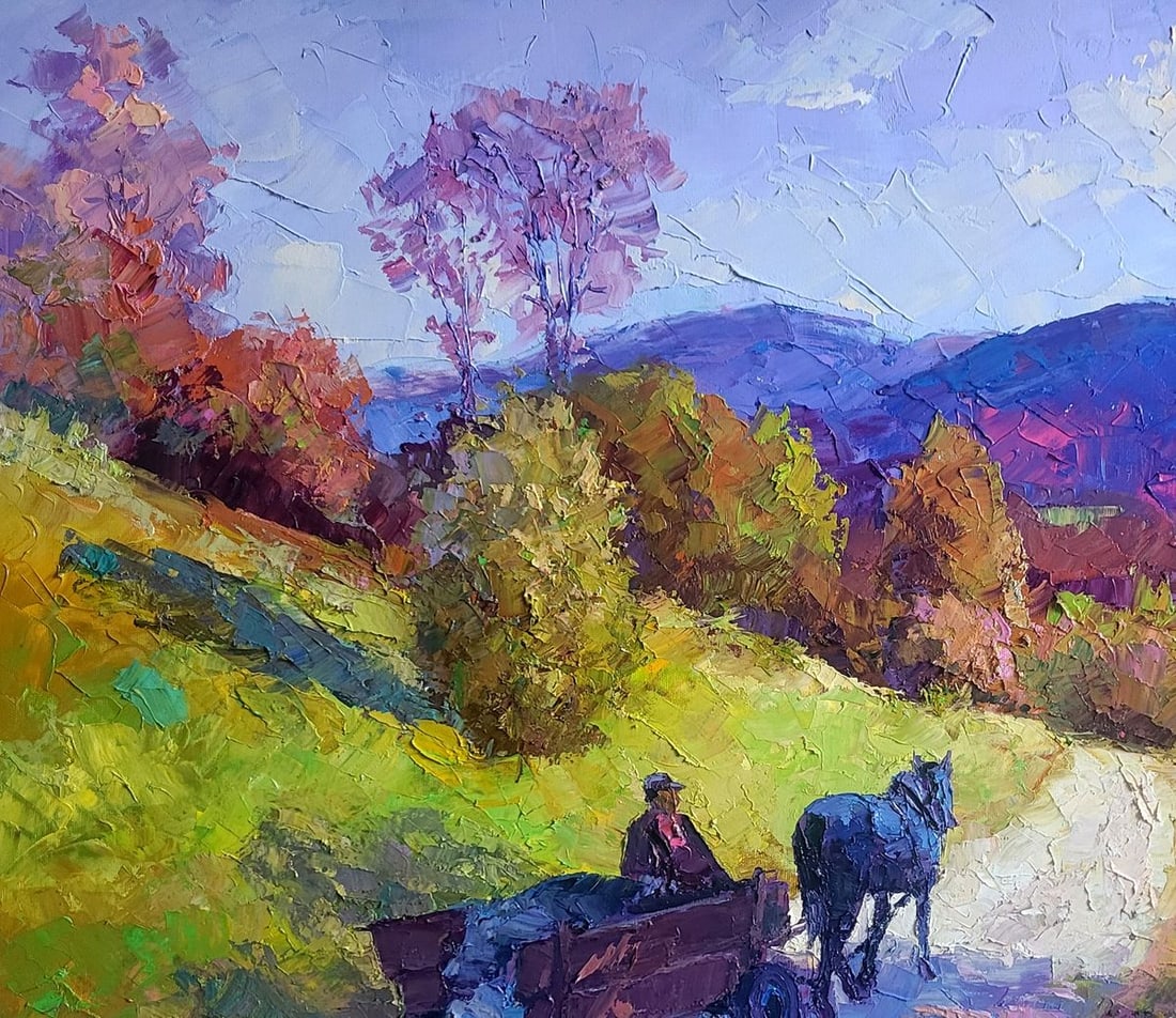 Oil painting Mountain road Boris Serdyuk - 4