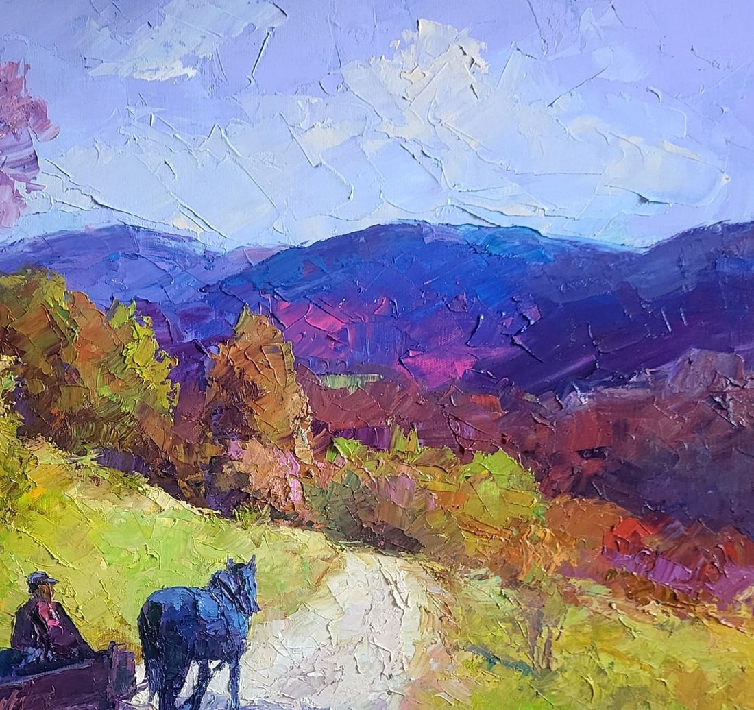 Oil painting Mountain road Boris Serdyuk - 5