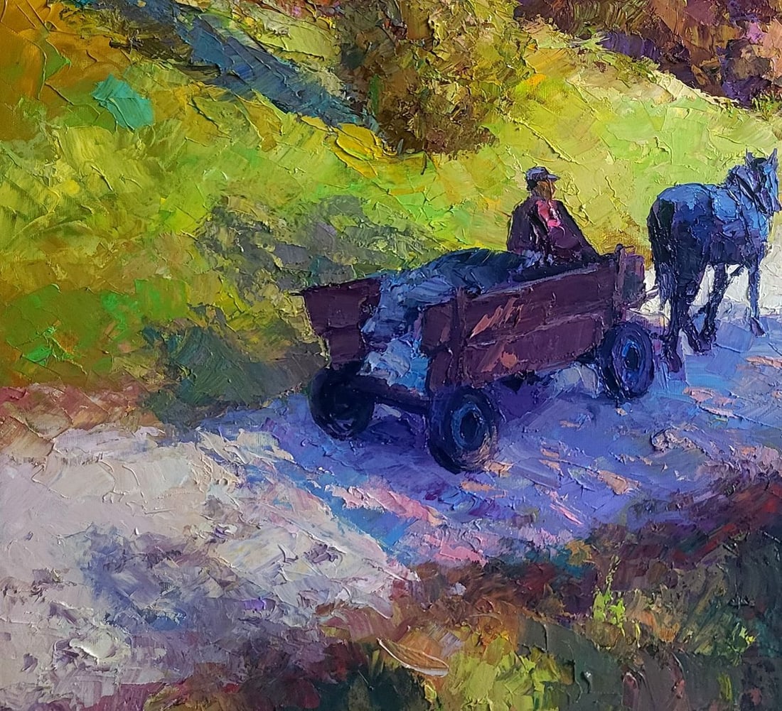 Oil painting Mountain road Boris Serdyuk - 6