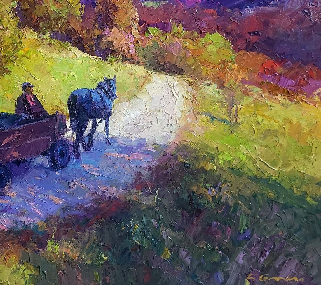 Oil painting Mountain road Boris Serdyuk - 7