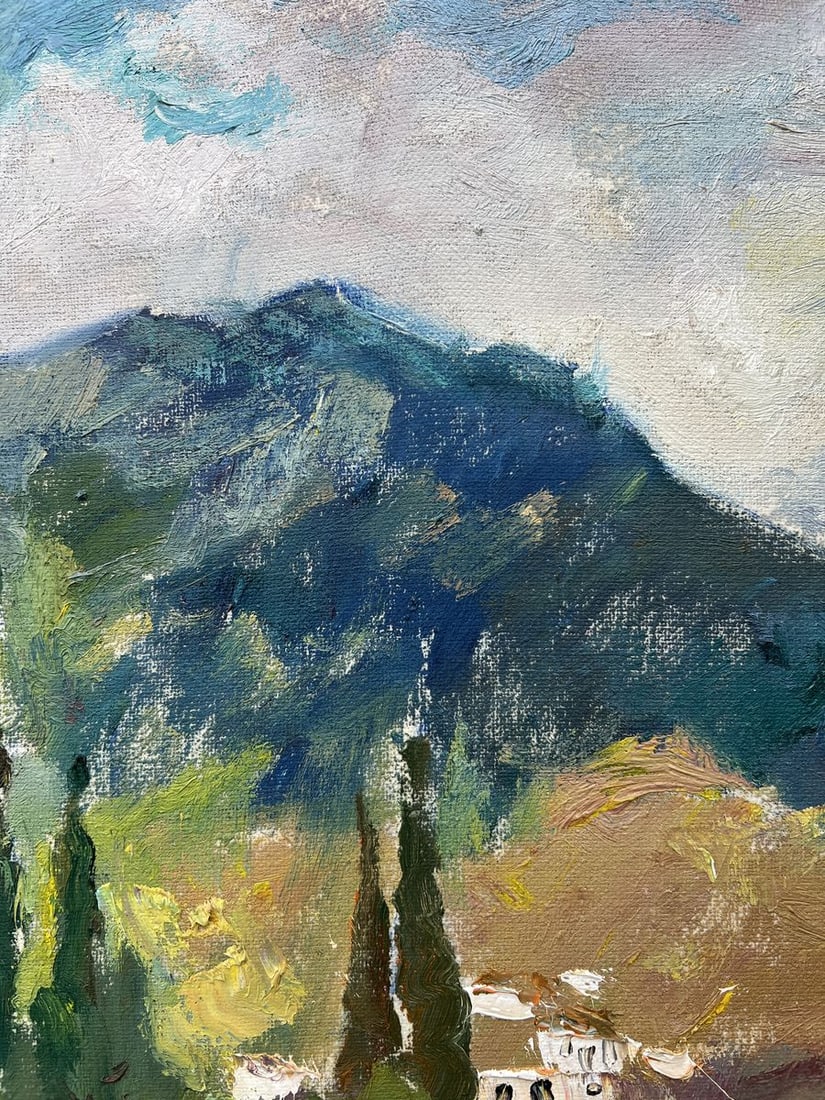 Oil painting January in the mountains V. Mishurovsky - 7