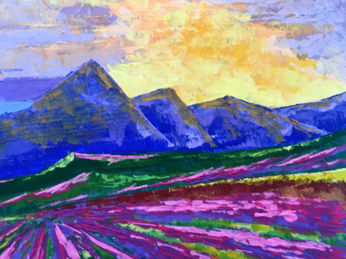 Oil painting Sunrise on the mountains Zadorozhnya V. V. - 7