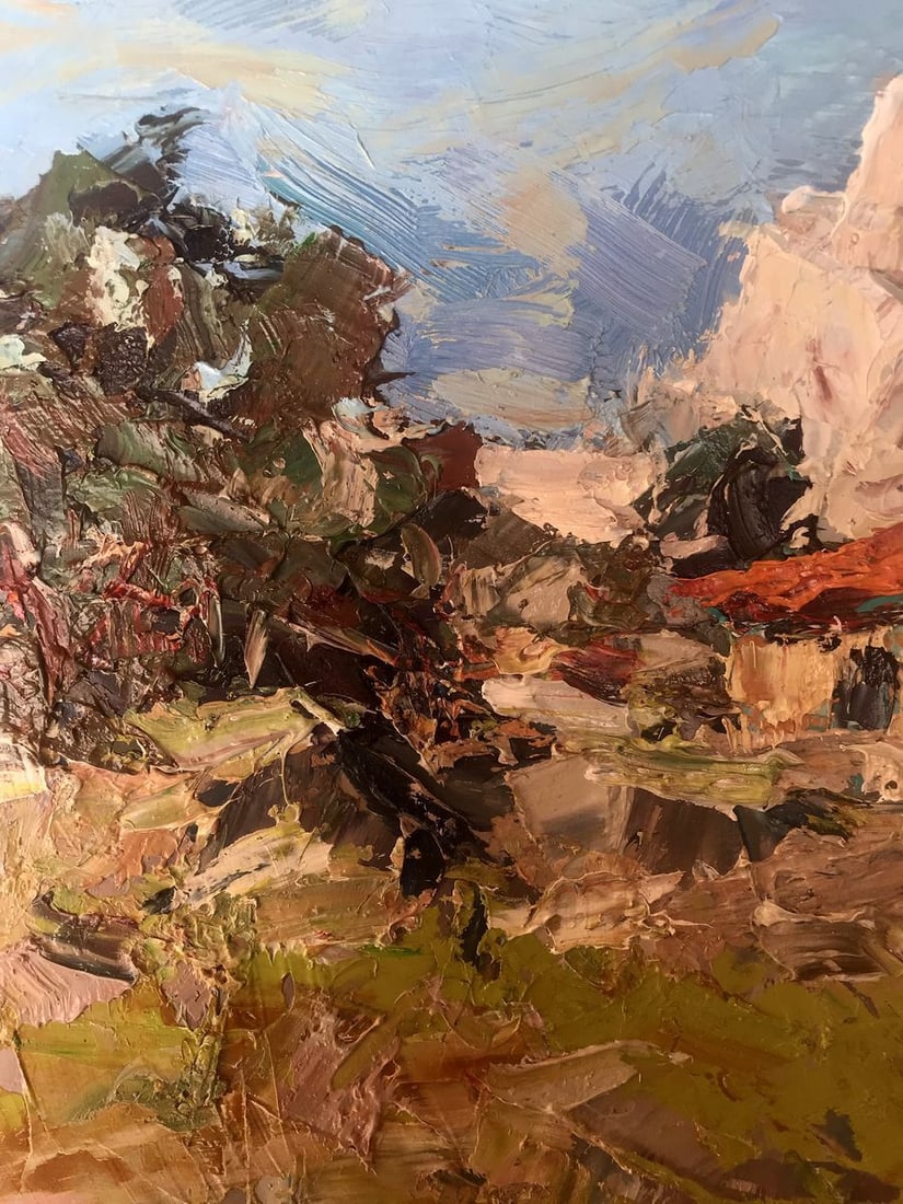 Oil painting A village in the mountains Alexander Nikolaevich Cherednichenko - 4