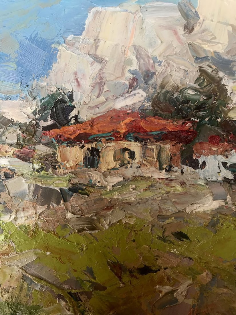 Oil painting A village in the mountains Alexander Nikolaevich Cherednichenko - 6