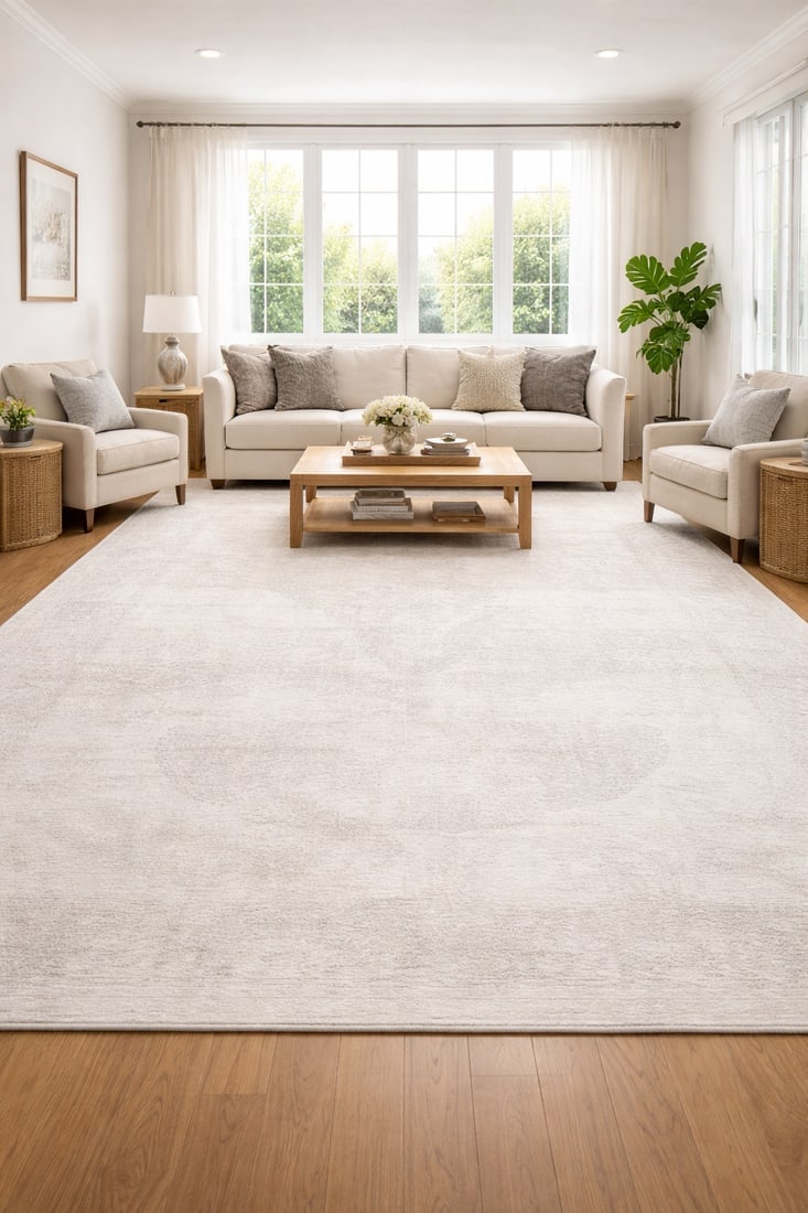 Antique Muted Beige Floral 9'8X12'5 Distressed Vintage Oriental Rug - 2