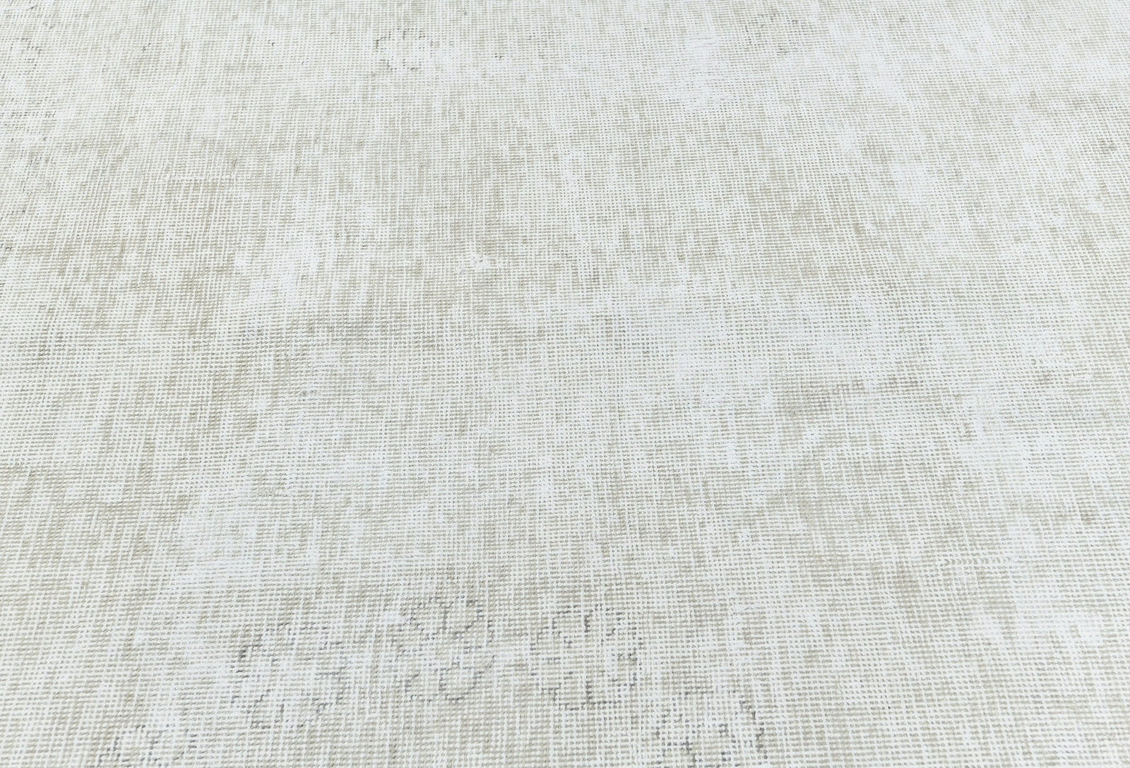 Antique Muted Beige Floral 9'8X12'5 Distressed Vintage Oriental Rug - 8