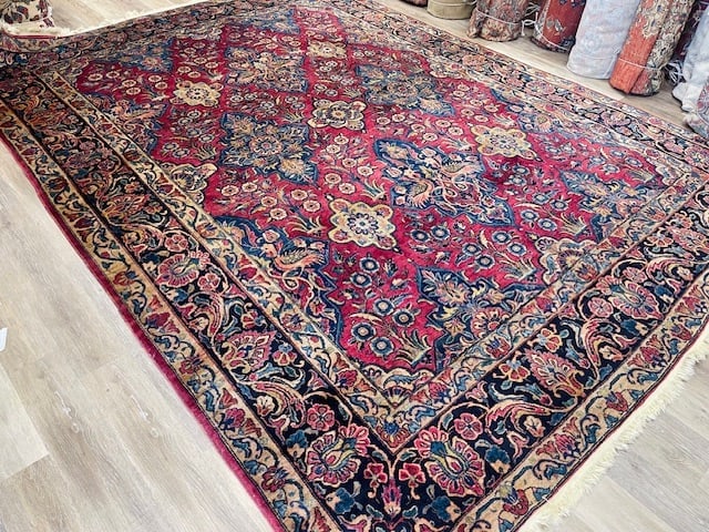 Unique Antique Sarouk Rug-5378 - 3