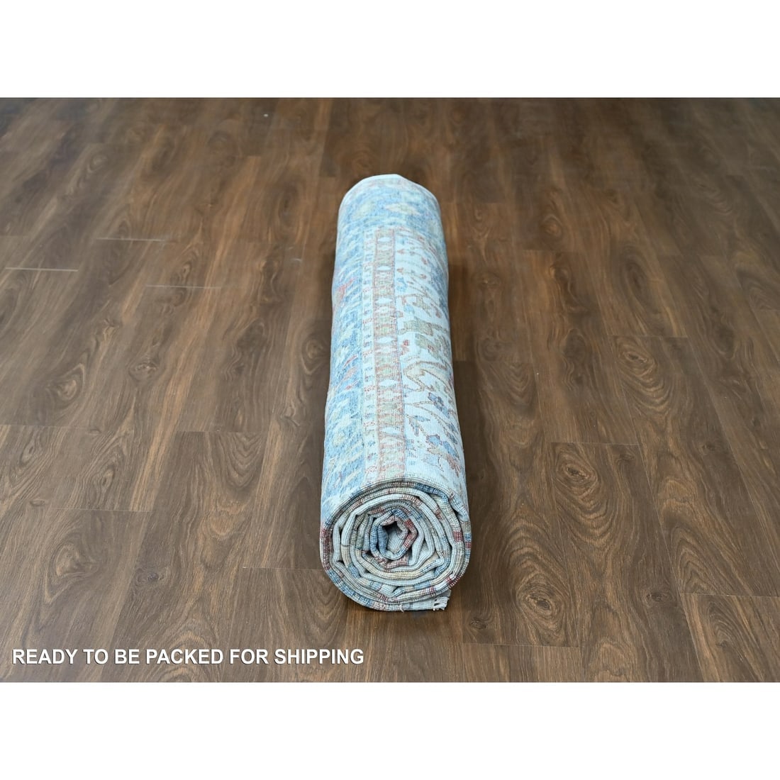 Pearl White 100% Wool Hand Knotted Antiqued Persian Distressed XL Rug - 9