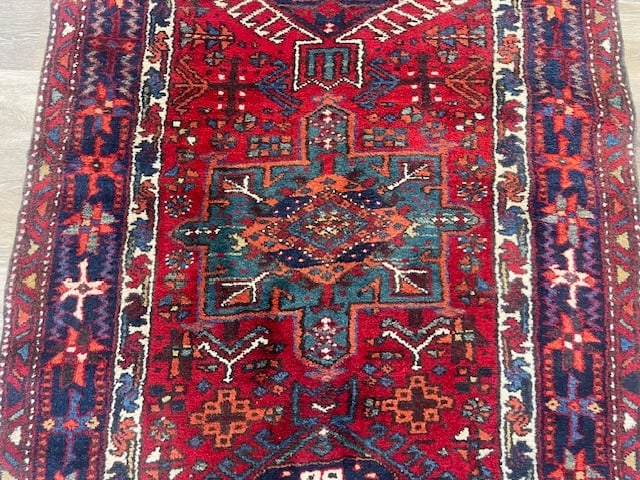 Vintage Persian Karajeh Runner- - 4