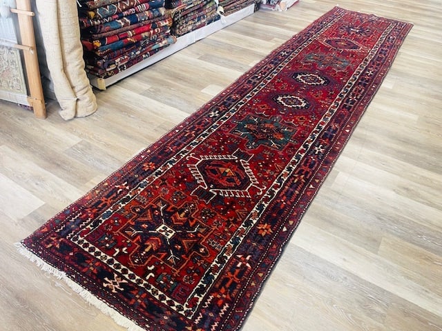 Vintage Persian Karajeh Runner- - 5