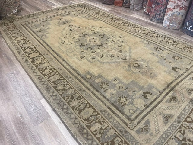 Antique Turkish Gallery Size Rug-3307: Title:Antique Turkish Gallery Size Rug-3307 Description:Beautiful soft color antique Turkish Gallery size Rug from central Turkey, size 7 ft.7 inches by 12 ft. 9 inches, circa 1940 in excellent