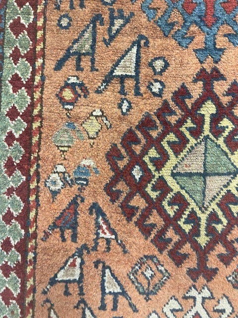 Antique Kazak Caucasian Runner- - 6