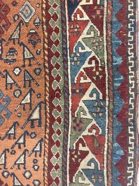 Antique Kazak Caucasian Runner- - 8