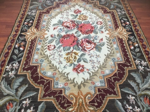 Vintage European Kilim Rug-1615 - 2