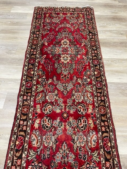 Antique Persian Long Hamadan Runner-3259 - 7