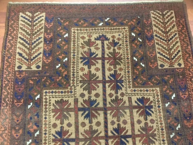 Antique persian Prayer Bach rug-2856 - 2