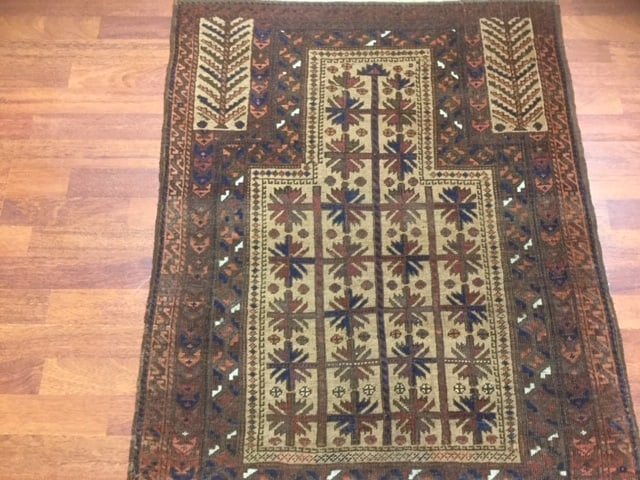 Antique persian Prayer Bach rug-2856 - 3