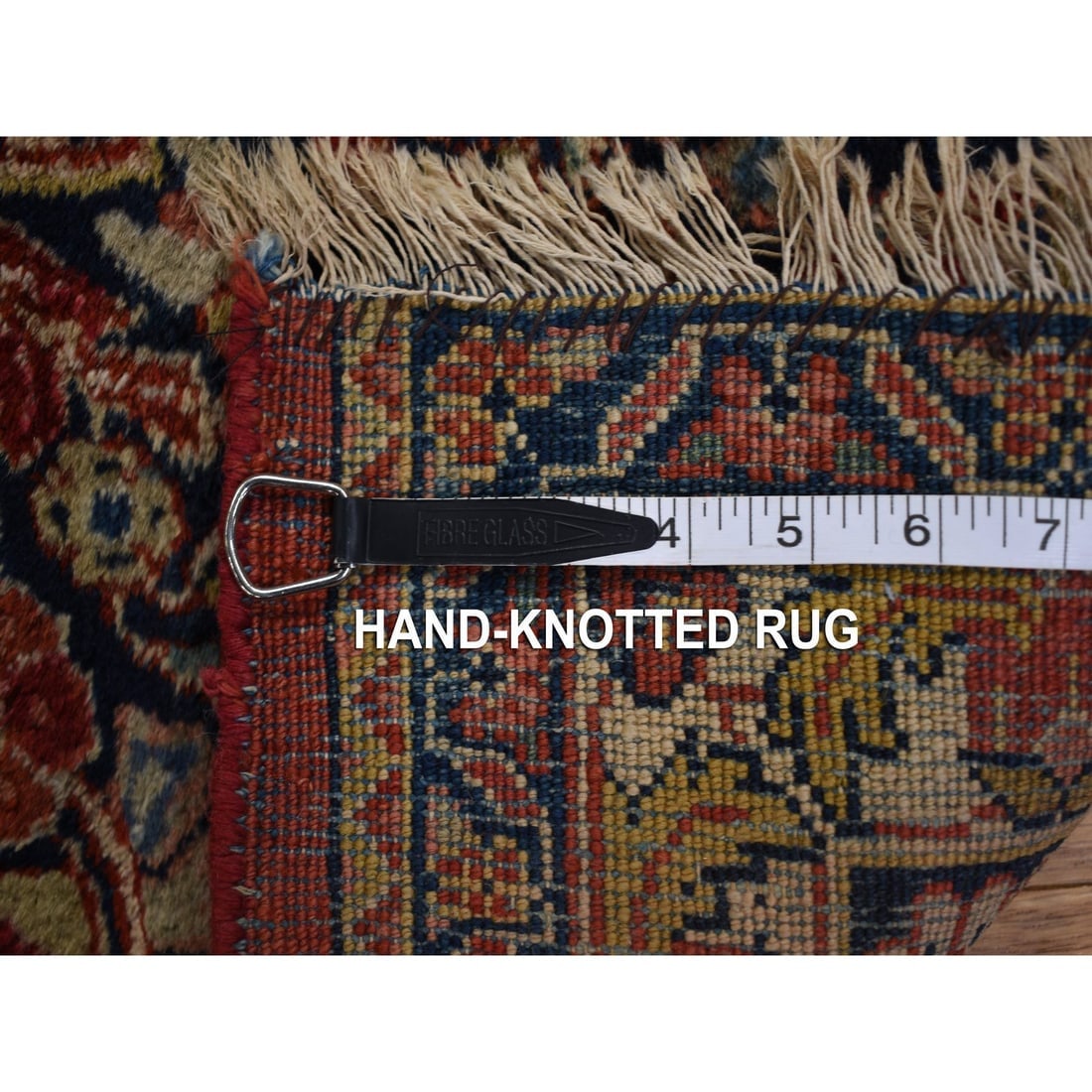 Barn Red Antique Persian Sarouk Rare Gallery Size Oriental Rug - 10
