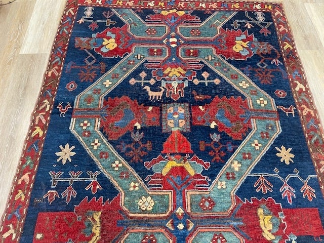 Antique Kuba Syechour Caucasian Rug-1479 - 6