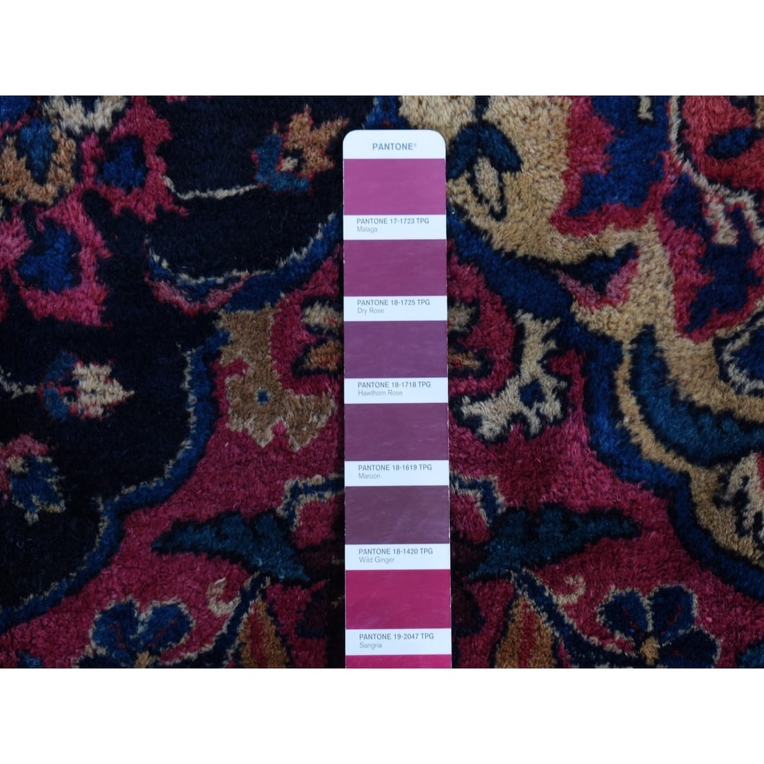 Pink Antique Persian Taftanjian Sarouk 300 KPSI Wool Hand Knotted Rug - 7