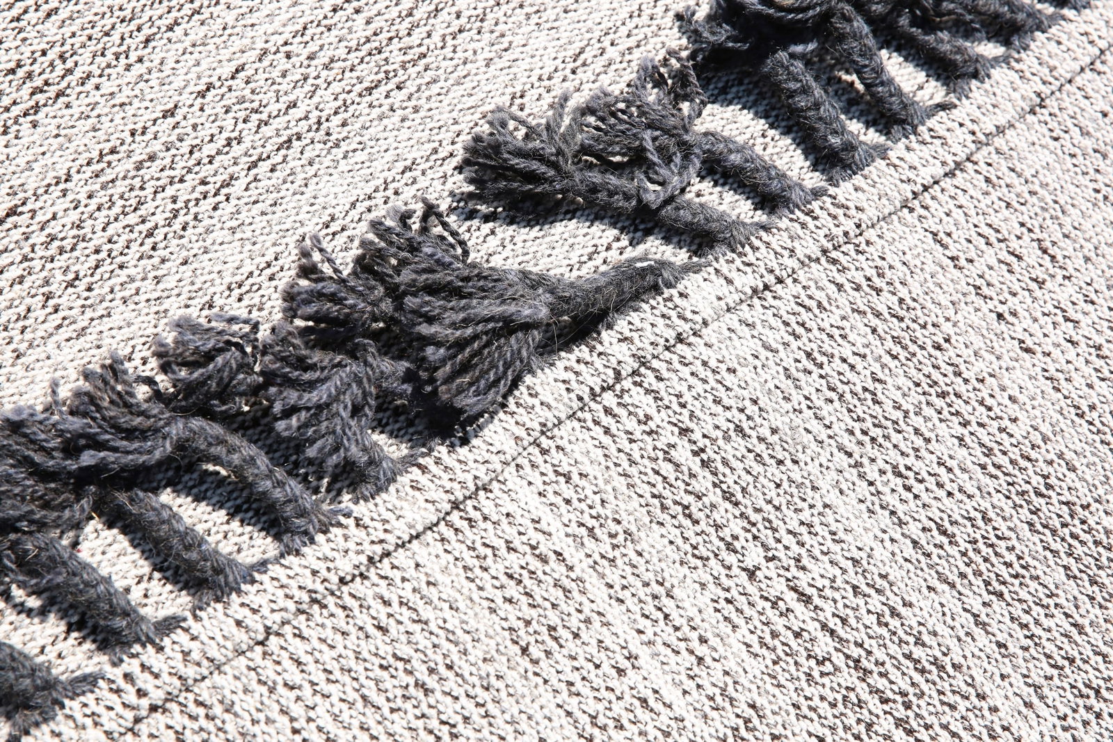 7'0'' x 9'9'' Handmade Vintage Wool Patchwork Rug - 437 - 16