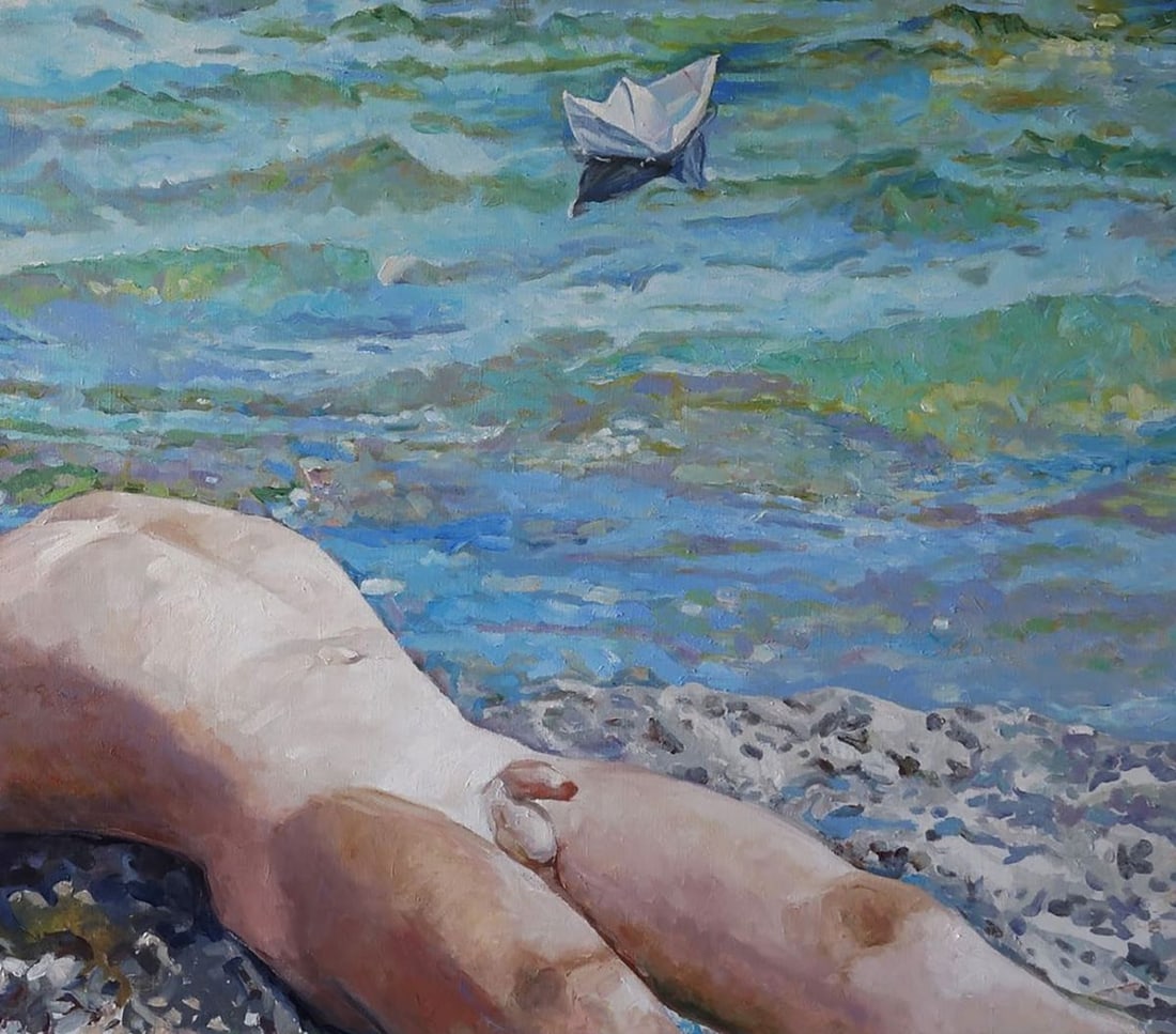 Oil painting Dreams and dreams about summer Anatoly Varvarov - 7