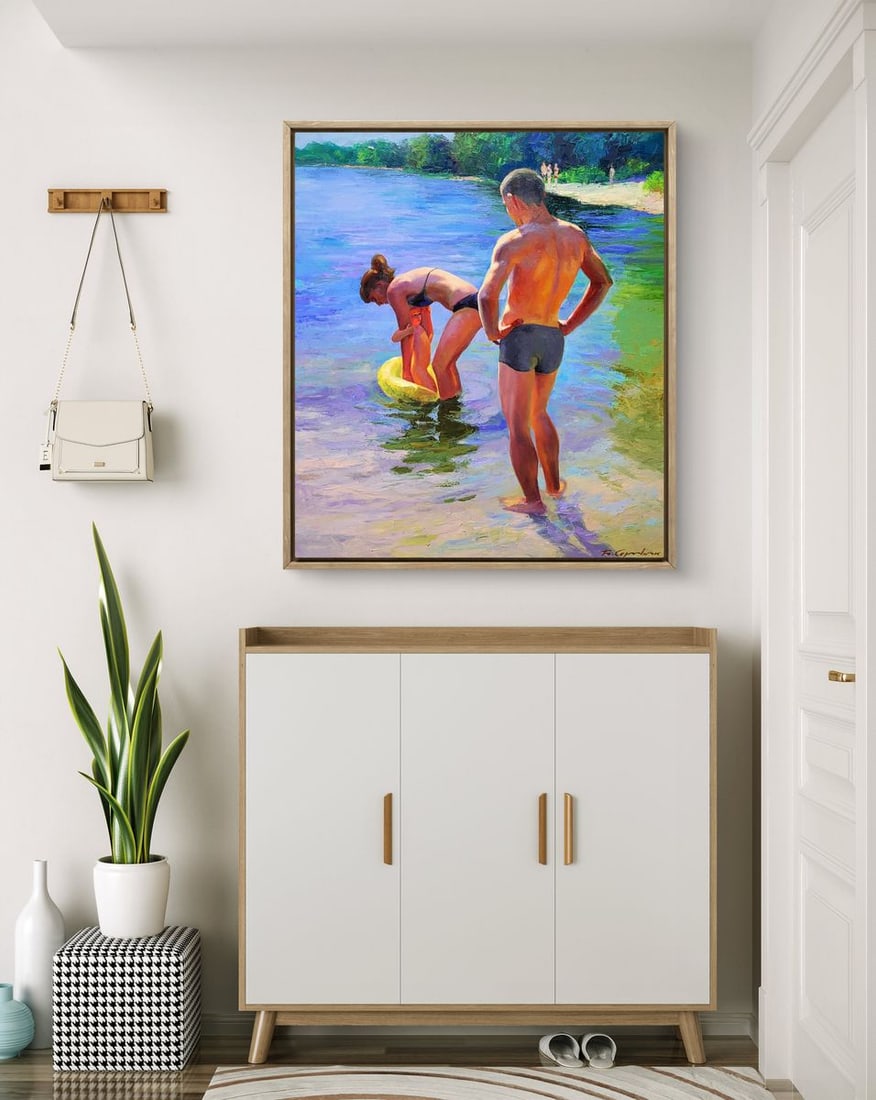 Oil painting Happy summer childhood Boris Serdyuk - 3