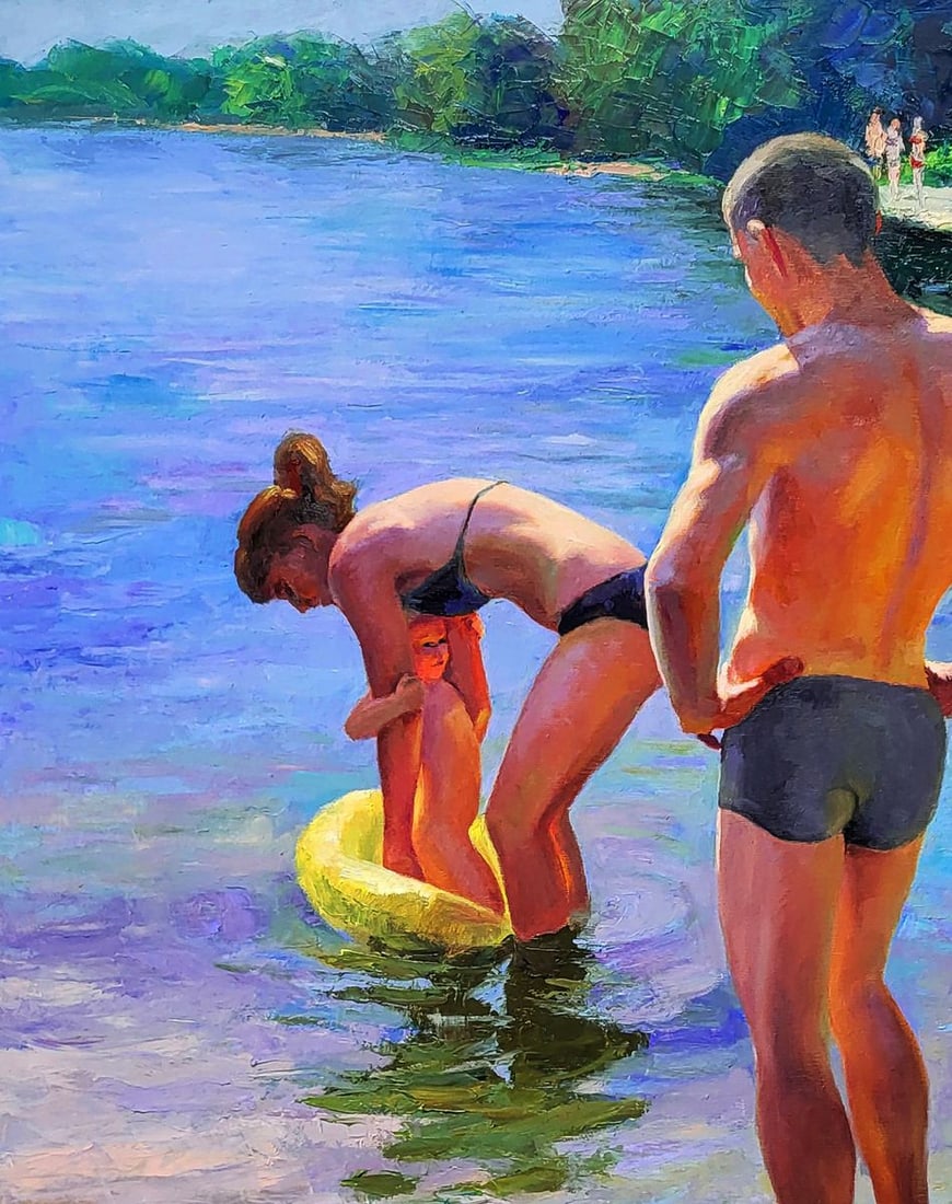 Oil painting Happy summer childhood Boris Serdyuk - 4