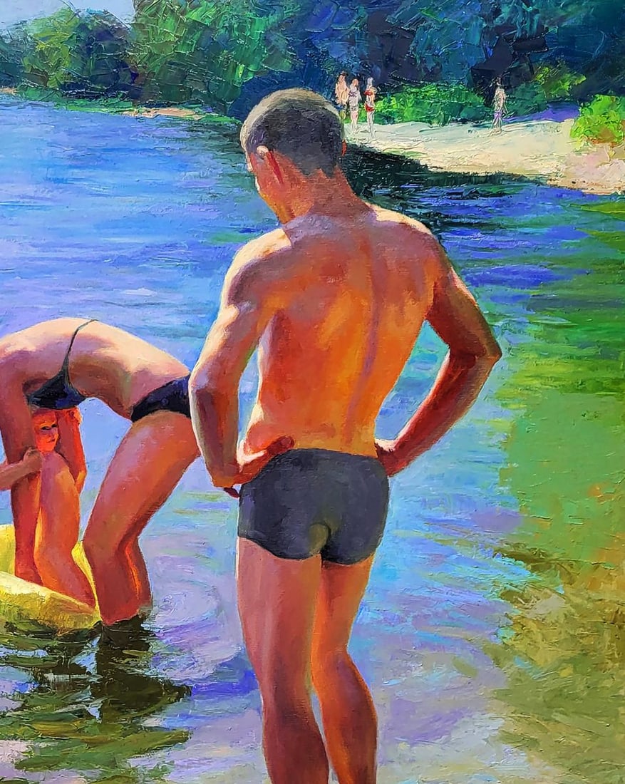 Oil painting Happy summer childhood Boris Serdyuk - 5
